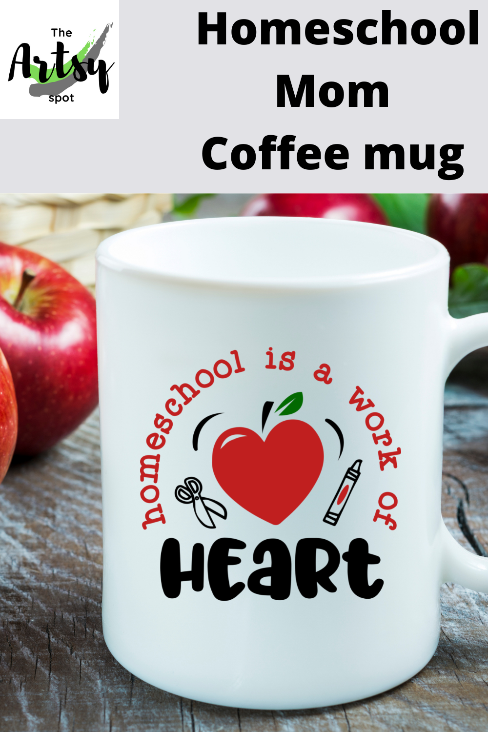 Mom with Heart Coffee Mug