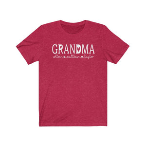 Personalized Grandma shirt with grandkid's names, Shirt for Grandma with kid's names