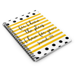 Jeremiah 29:11 journal, College care package gift, Christian Notebook, For I know the plans I have for you, bible study journal, High School graduation gift