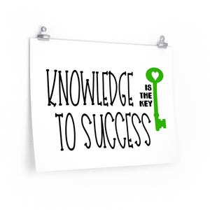 Knowledge is the Key to Success, Poster