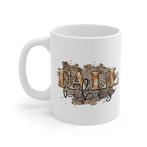 Fall vibes coffee mug, 11 oz fall coffee mug, cute mug for fall, cute fall coffee cup, fall gift for a friend