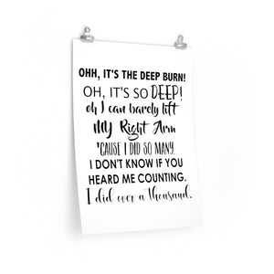 Anchorman quote Oh it's the Deep Burn! print, Anchorman movie print