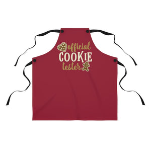 Official Cookie Tester apron, Christmas apron, Christmas cookie apron, Mom Christmas gift