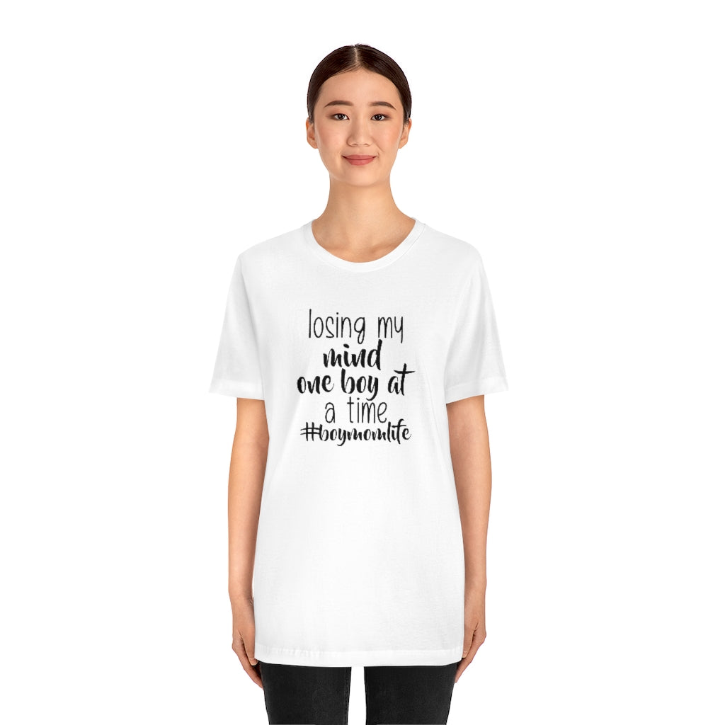 Losing my mind one boy at a time shirt, boymom shirt, mom of boys shirt ...