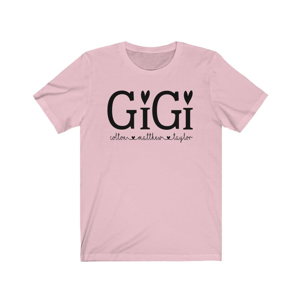 Personalized Gigi shirt with grandkid's names, Grandma shirt, Mother's ...