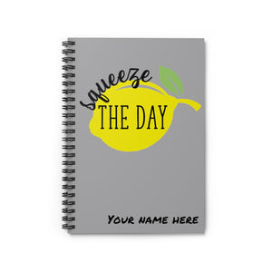 Squeeze the Day Journal, Notebook personalized with name, bible study journal, lined journal, planner with name, Custom notebook with name