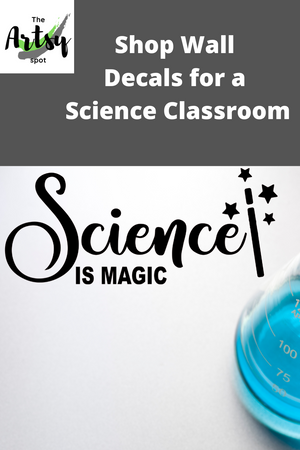 Science Decal, Science is Magic decal, Science classroom door decal with Magic theme, Science magic theme decal, Science teacher decal
