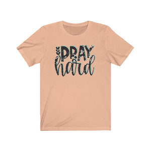 Pray Hard shirt, adorable Prayer shirt, Faith-based apparel, Christian shirt