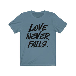 Love Never Fails Shirt, Christian Shirt, Valentines day shirt