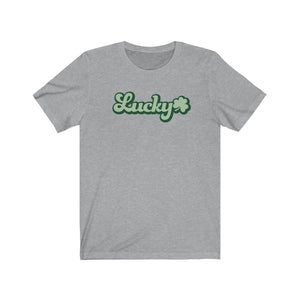 Lucky shirt, Lucky with Shamrock t-shirt, St. Patrick's Day shirt, Lucky tee
