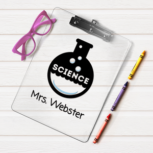 Science teacher clipboard, Science gift idea