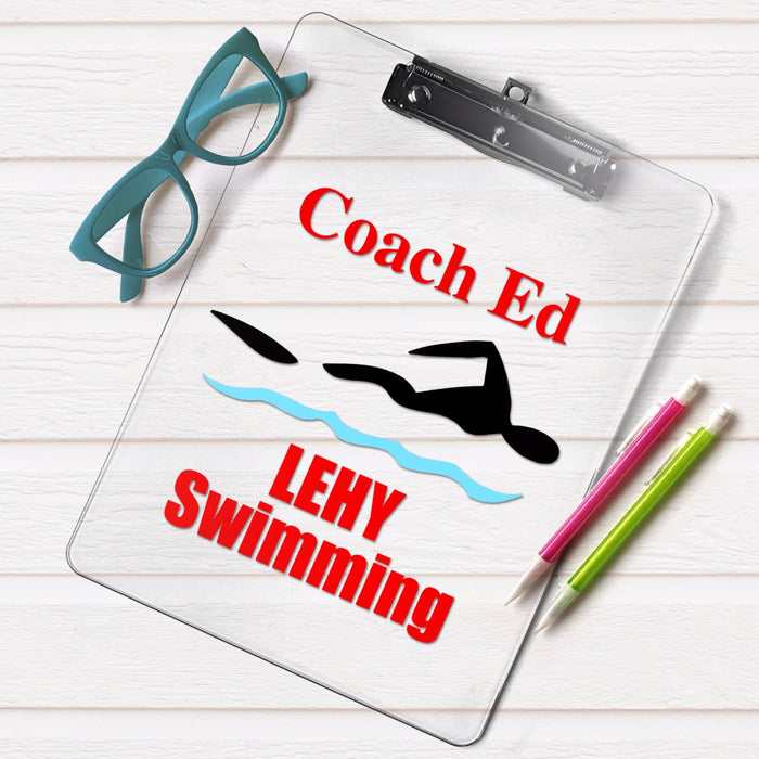 Swimming Coach Clipboard