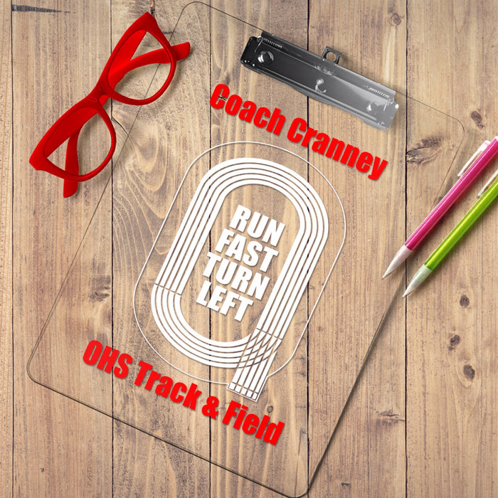 Track and Field Quote Clipboard