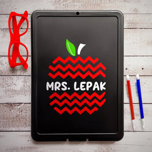 apple chevron teacher gift, Teacher appreciation gift, personalized clipboard