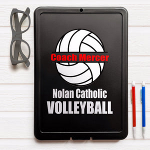 Personalized Volleyball Clipboard, Personalized Volleyball Coach Gift