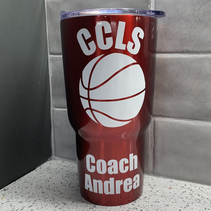 Basketball coach Gift, Basketball tumbler