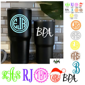 Yeti Cup Personalized Decals