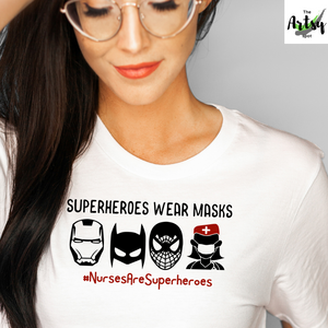  Superheroes wear masks, Nurses are superheroes, Nurses are heroes shirt, Best Nurse shirt, shirt for covid-19 nurse