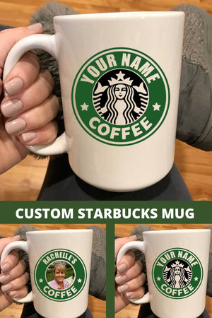 Personalized Starbucks Mug, Pinterest image