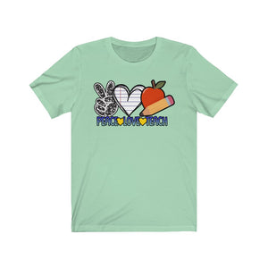 Peach Love Teach shirt, Trendy Teacher shirt, Back to school shirt shirt, teacher team shirt