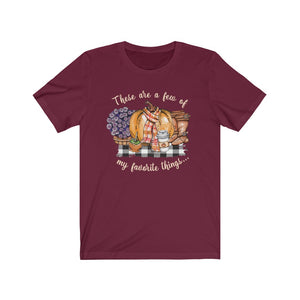 These are a few of my favorite things shirt, I love fall shirt, adorable fall shirt, cute fall t-shirt, fall tee, fall apparel