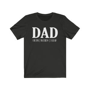 Personalized Dad shirt with Kid's names, Best Dad shirt, Father's day shirt for Dad with kid's names