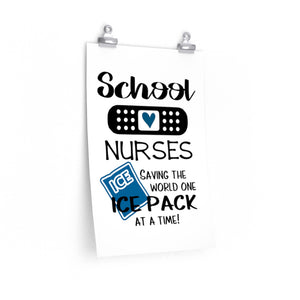Funny School Nurse Poster - The Artsy Spot