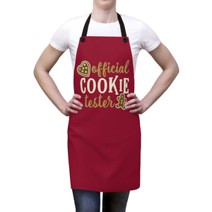Official Cookie Tester apron, Christmas apron, Christmas cookie apron, Christmas gift for mom