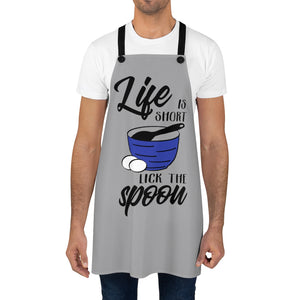 Life is short Lick the spoon Apron, funny apron, Christmas gift for a cook