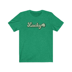 Lucky shirt, Lucky with Shamrock t-shirt, St. Patrick's Day shirt, Green March shirt