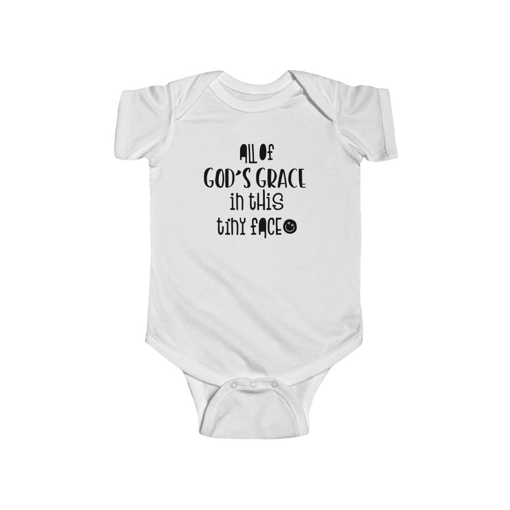 All Of Gods Grace in One Tiny Face Costume Baby Bodysuit