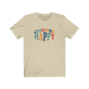 Choose Happy shirt, Groovy t-shirt with positive quote, Hippie t-shirt