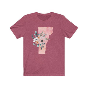 Vermont home state shirt, Vermont gift, Vermont state shirt, watercolor state shirt