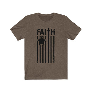 Faith Flag Shirt, black text - The Artsy Spot