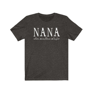 Personalized Nana shirt with grandkid's names, Custom Nana shirt, Gift for Nana, shirt for new Grandma, Nana Christmas gift