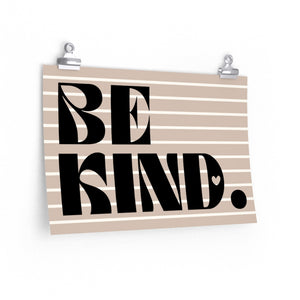 Be Kind poster, Cute Trendy Retro poster for school, Hippie Be Kind Poster for classroom decor, school office poster
