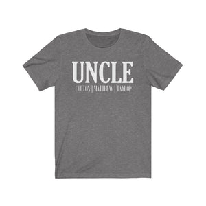Custom Uncle shirt, Gift for Uncle, Personalized Uncle T-shirt, shirt for new Uncle