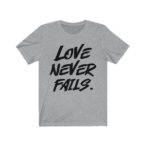 Love Never Fails Shirt, Christian Shirt, Jesus's Love Never Fails