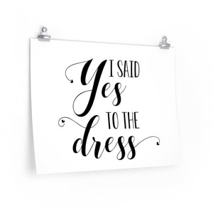 I said yes to the dress sign, wedding dress shopping party, bridesmaid party