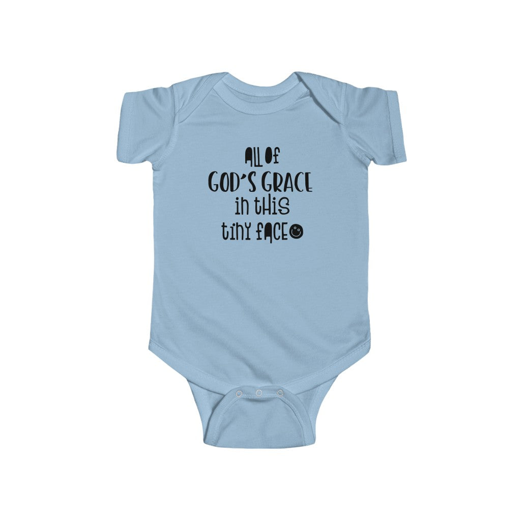 All Of Gods Grace in One Tiny Face Costume Baby Bodysuit