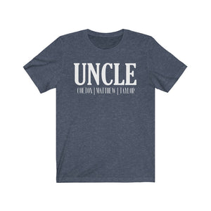 Best uncle gift, uncle shirt with personalized names, Uncle birthday gift