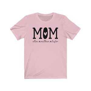 personalized Mom shirt with kid's names, Custom Mom shirt, Gift for Mom, shirt for mom, Custom mom shirt