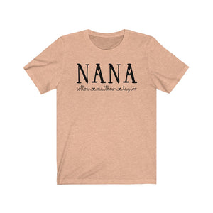 Personalized Nana shirt with grandkid's names, Custom Nana shirt, Gift for Nana, shirt for new Grandma, Nana Birthday gift