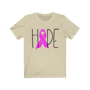 Pink Ribbon shirt, HOPE and a pink ribbon, breast cancer awareness, Breast Cancer shirt