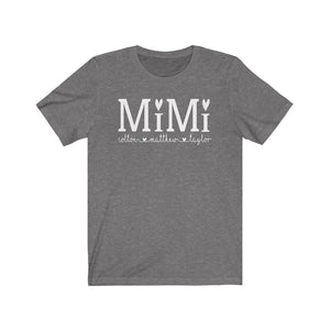 Personalized Mimi shirt with grandkid's names, Gift for Mimi, Mimi birthday gift