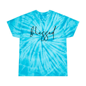 Blessed Tie-Dye Tee, Cyclone, Blessed shirt, Faith-based apparel in tie-dye