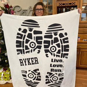 cross country blanket, Track blanket, cross country gift idea, track gift idea