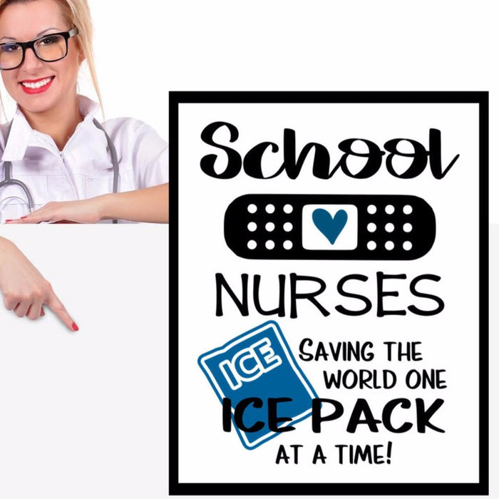 Funny School Nurse Poster