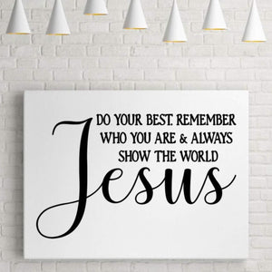 Show the world Jesus Poster, Youth room poster, Church wall decor poster