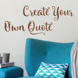Create Your Own Quote Wall Decal - The Artsy Spot